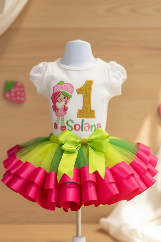 strawberry shortcake birthday outfit, theme and ideas