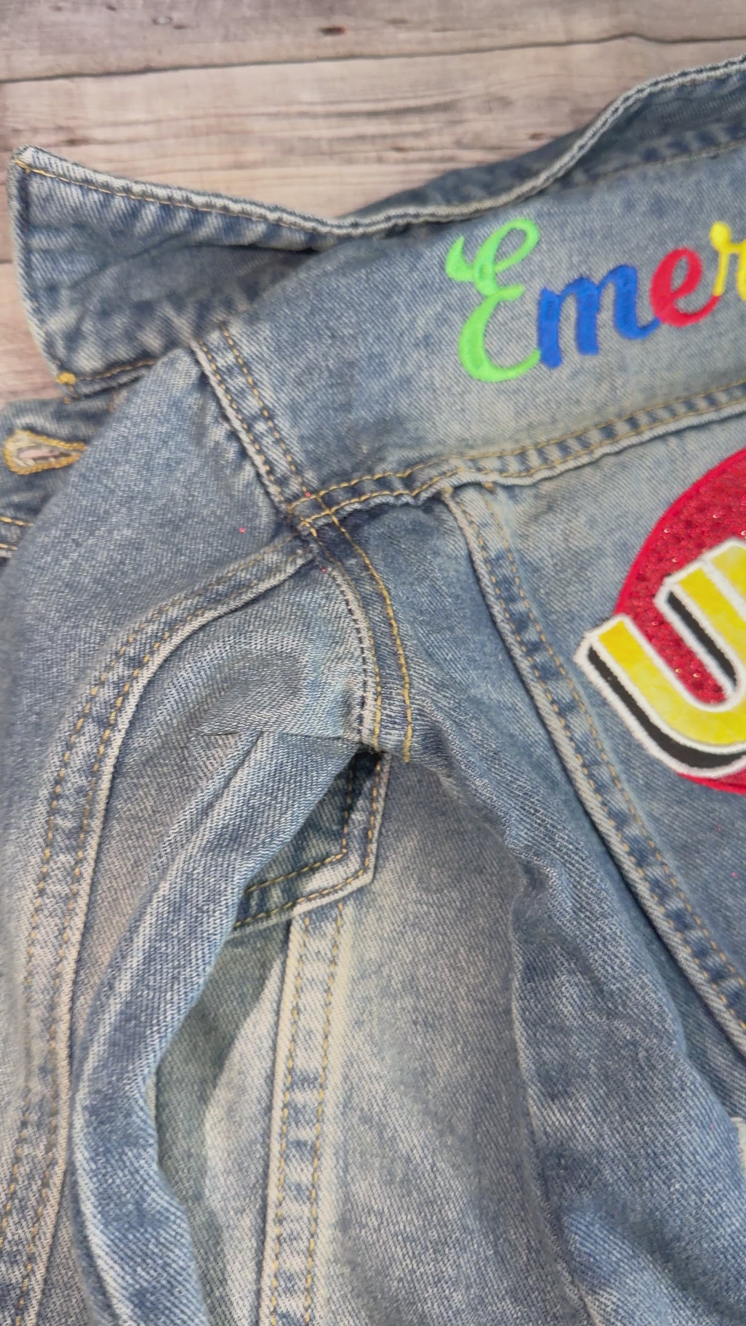 Personalized Uno denim jacket|Custom denim jacket for girls| 1st birthday