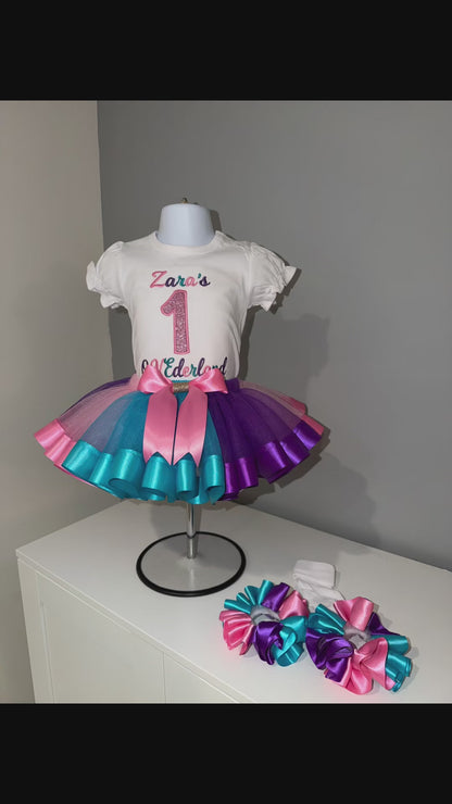 Personalized 1st birthday outfit for girls|Custom First Birthday tutu set
