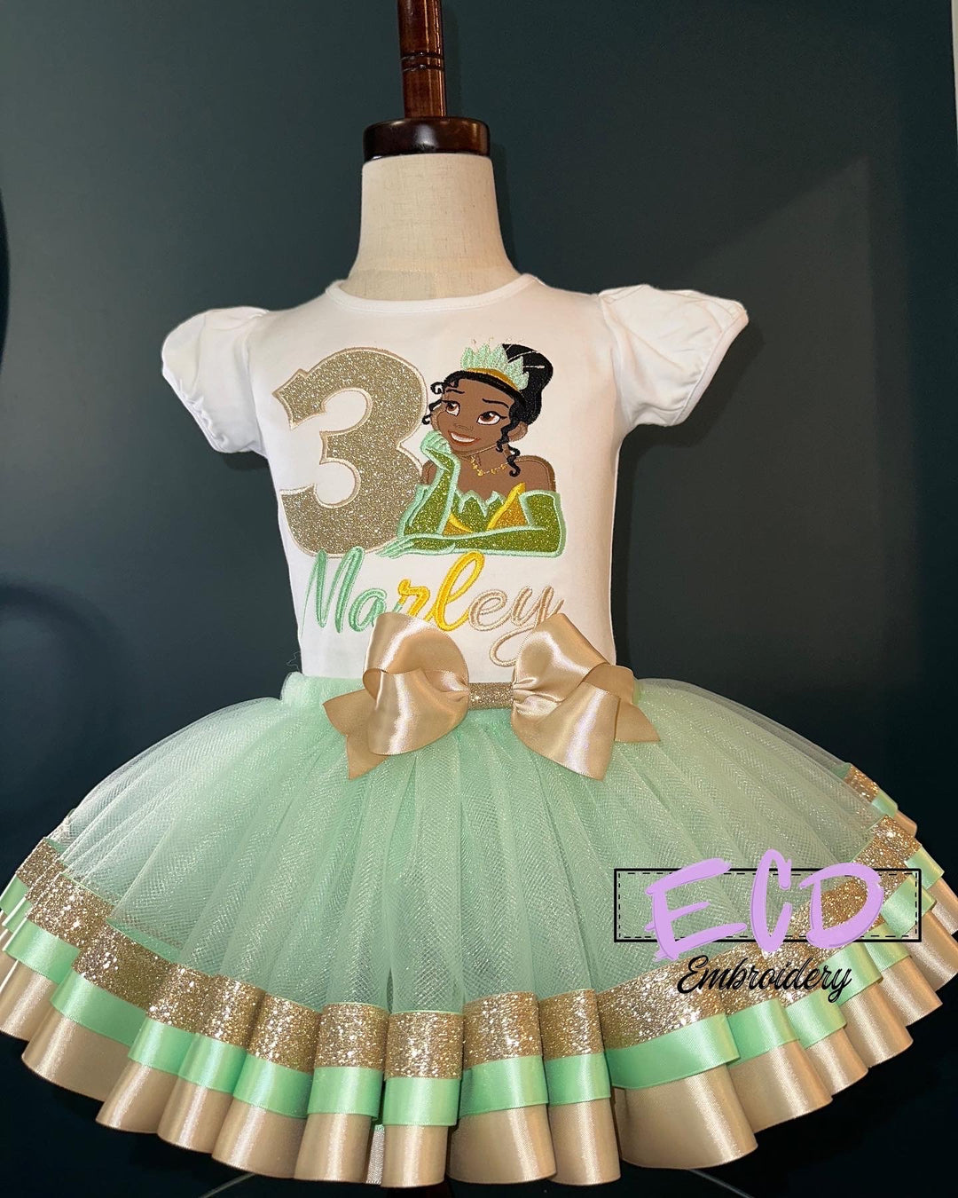 Princess Tiana &amp; The Frog Birthday Outfit
